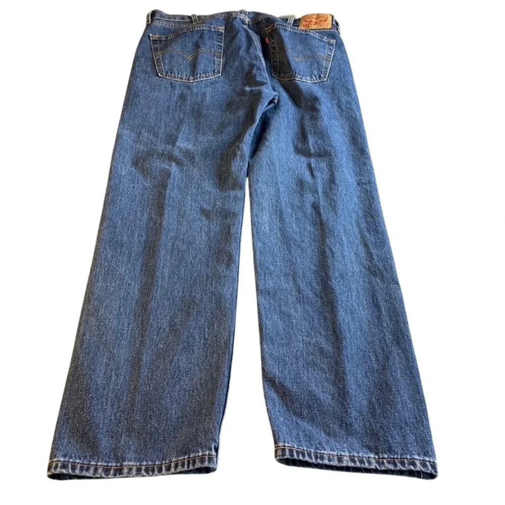 Levis 505 Regular Fit Straight Leg Men's Jeans Blue Medium Wash‎ 38x32 Rugged